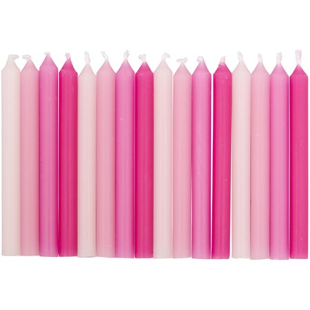 Great Value Pink Ombre Birthday Candles, 16-Count - Walmart.com - Walmart.com