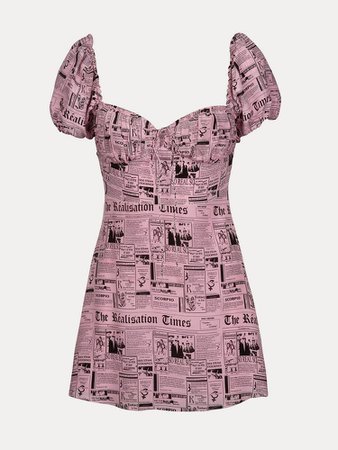 realisation pink print dress