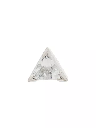 Maria Black 14kt Gold Diamond Cut Trillion Earring - Farfetch