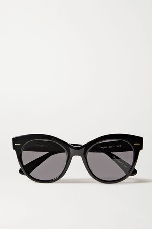 Black + Oliver Peoples Georgica round-frame acetate sunglasses | The Row | NET-A-PORTER