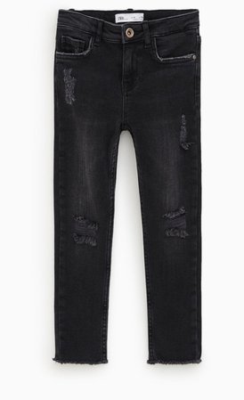 black denim jeans