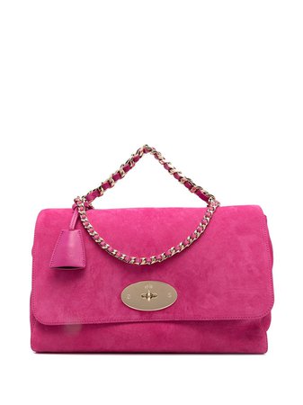 Mulberry Lily Oversized suede satchel - FARFETCH