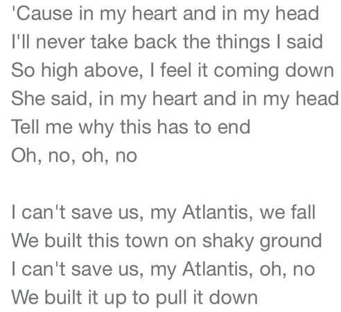 atlantis lyrics