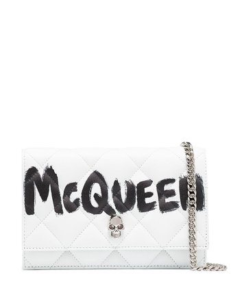 Alexander McQueen logo-print Shoulder Bag - Farfetch