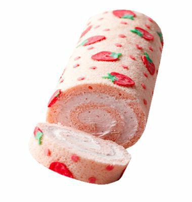 strawberry Swiss roll