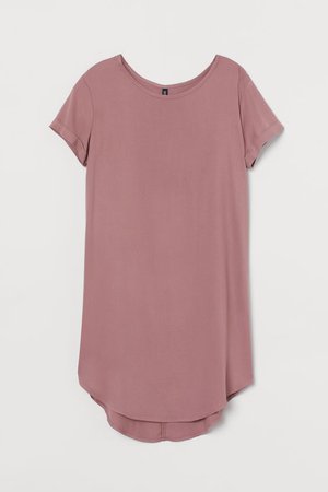 Short T-shirt Dress - Dusty rose - Ladies | H&M US