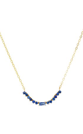ILA- Noemi 14K Gold Blue Sapphire Necklace