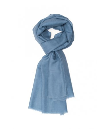 Real Pashmina Scarf | Hand woven Cashmere Stone Blue scarf