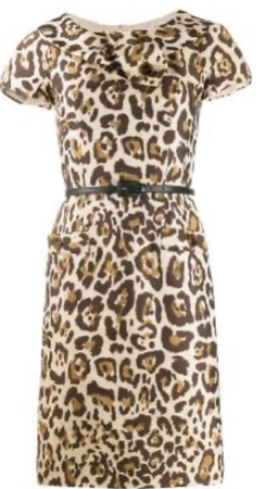vintage dior leopard dress