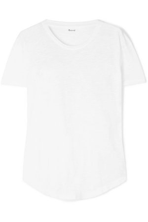 Madewell | Whisper slub cotton-jersey T-shirt | NET-A-PORTER.COM