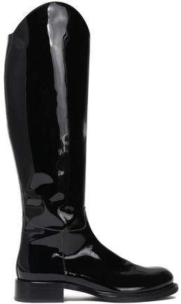 Patent-leather Knee Boots