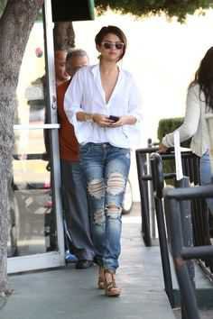 Machine Distressed Skinny Jeans Selena Gomez - Pinterest