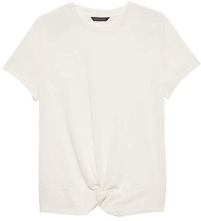 Sandwash Modal Knot-Hem T-Shirt