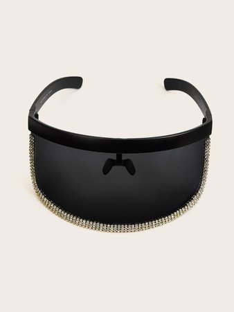 Flat Top Shield Visor Sunglasses | ROMWE USA