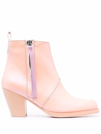Acne Studios x Honey Dijon mid-heel leather boots