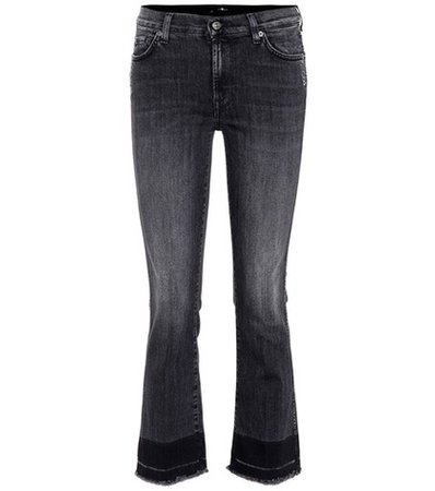 Cropped bootcut jeans