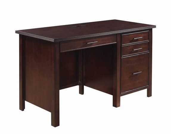 DARYLL COLLECTION - Traditional Red Brown Writing Desk | 801199 | Home Office Desks | Mega Furniture