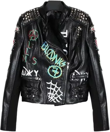 punk leather leatherjacket clothes clothing png moodboa...