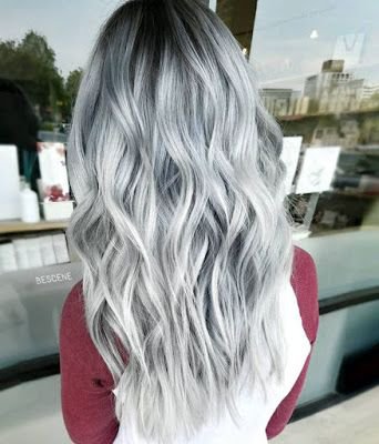 Silver Hair With Black Roots