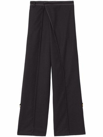 Burberry foldover-panel Trousers - Farfetch