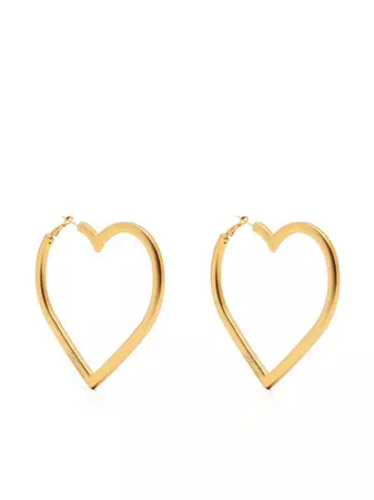 Blumarine heart-shaped hoop earrings