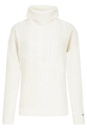 Turtleneck White Sweater