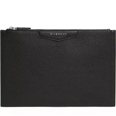 Givenchy Medium Antigona Leather Pouch - Black