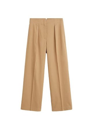 MANGO Soft fabric trousers