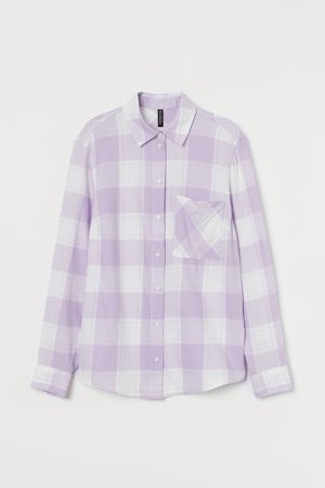 Cotton Shirt - Purple