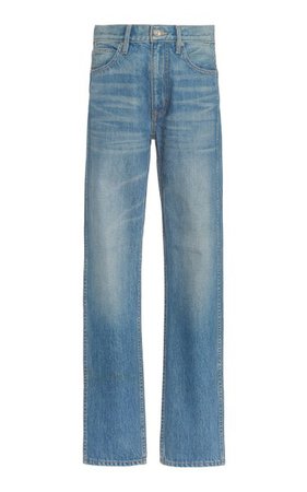 Virginia Rigid High-Rise Organic Cotton Tapered Slim-Leg Jeans By Slvrlake | Moda Operandi