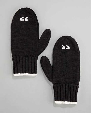 kate spade new york " " air-quote mittens in gift box