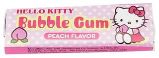 Hello Kitty Peach Bubble Gum