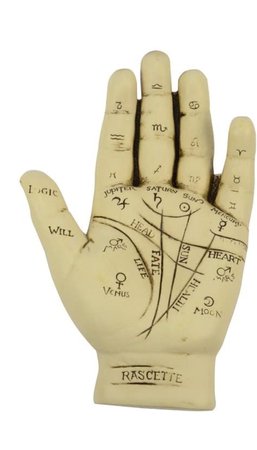 palm reading hand