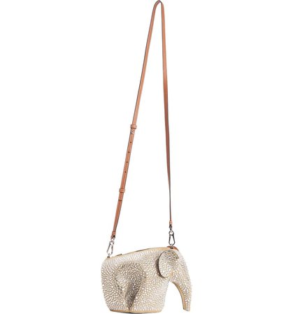 Loewe Embellished Elephant Mini Leather Crossbody Bag | Nordstrom