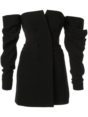 Black Acler Perkins Blazer Dress | Farfetch.com