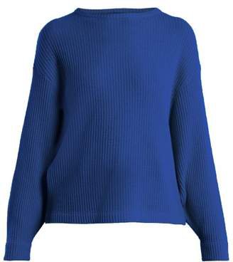 women's blue cashmere sweater