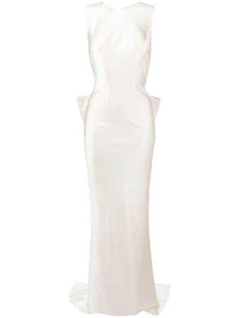 Parlor sleeveless shift maxi dress white M201801 - Farfetch