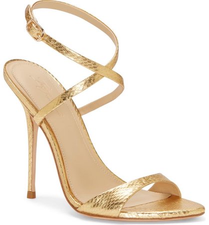 gold sandal