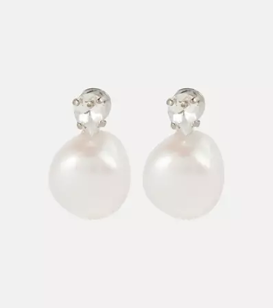 Simone Rocha - Crystal-embellished pearl earrings | Mytheresa