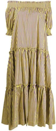 striped long dress