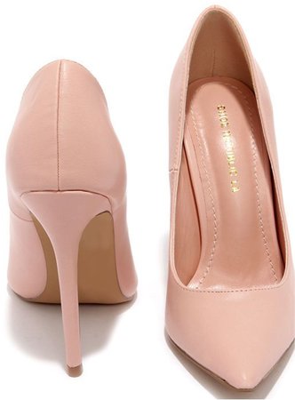 blush pink shoes