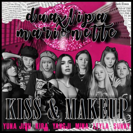 DUA LIPA X MARIONETTE “KISS AND MAKEUP” SINGLE COVER