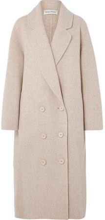 Oversized Wool-blend Coat - Beige