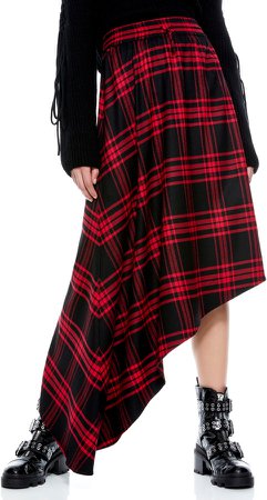 Natalina Asymmetrical Drawstring Skirt