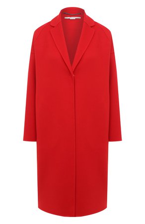 Женское красное шерстяное пальто STELLA MCCARTNEY — купить за 140500 руб. в интернет-магазине ЦУМ, арт. 573928/SPB05