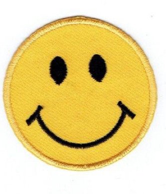 smiley face patch