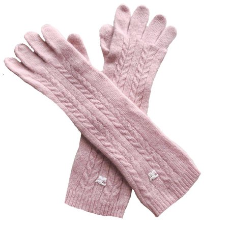 courreges long pink gloves