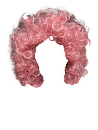 pink curly hair
