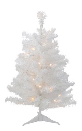 mini tinsel Christmas tree