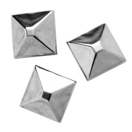 Nitar pyramid 20x20 mm silver